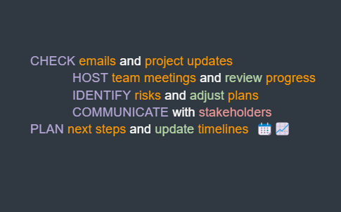 Project Manager Activities
